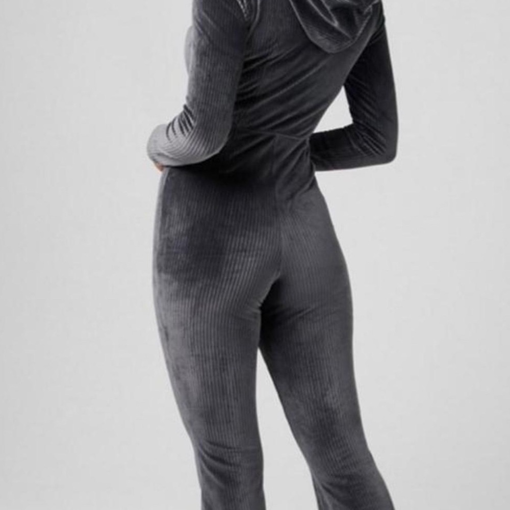 Fabletics Charcoal Ribbed Jumpsuit - Picture 2 of 2